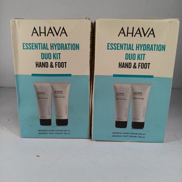 AHAVA Essential Hydration DUO KIT HAND / FOOT Cream 3.4 Fl Oz Each set 2 - Picture 1 of 4